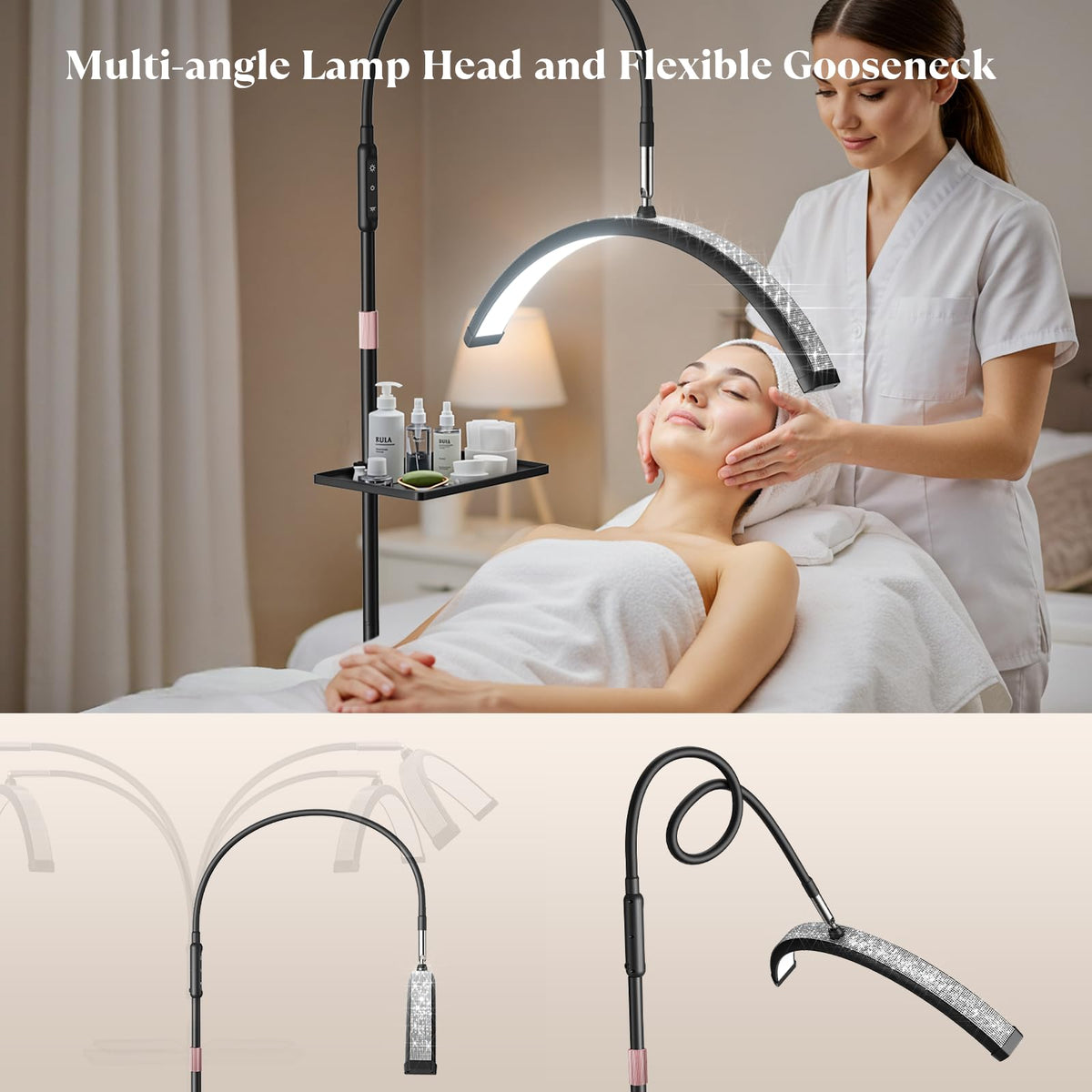Mznoo Remote and touch controls enable quick light adjustments during procedures.