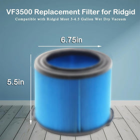 MZY VF3500-3501 compatible Ridgid filtration system for 3-4.5 gal vacuums