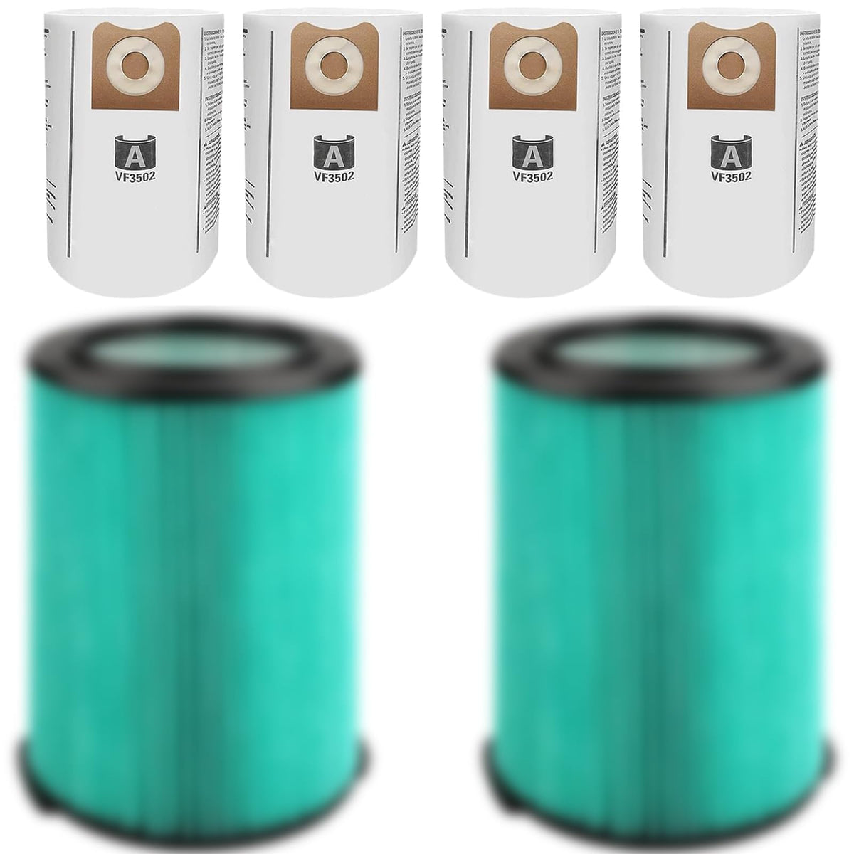 MZY VF6000 filter close-up with pleated 5-layer HEPA for fine dust