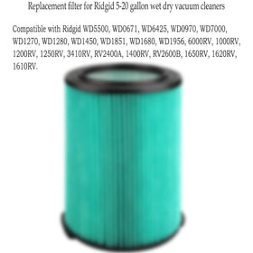 VF6000 filter washable design for repeated Ridgid vacuum use