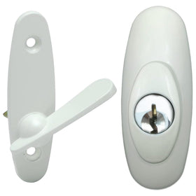 N8LokNLok gliding lock assembly close-up for secure exterior key lock compatibility.