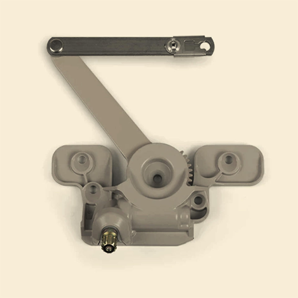N8LokNLok non-handed casement operator installation view showing universal fit.