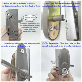 N8LokNLok thumb latch close-up for smooth interior operation.