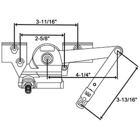 N8LokNLok universal 1/4-inch base crank close-up for easy operation.