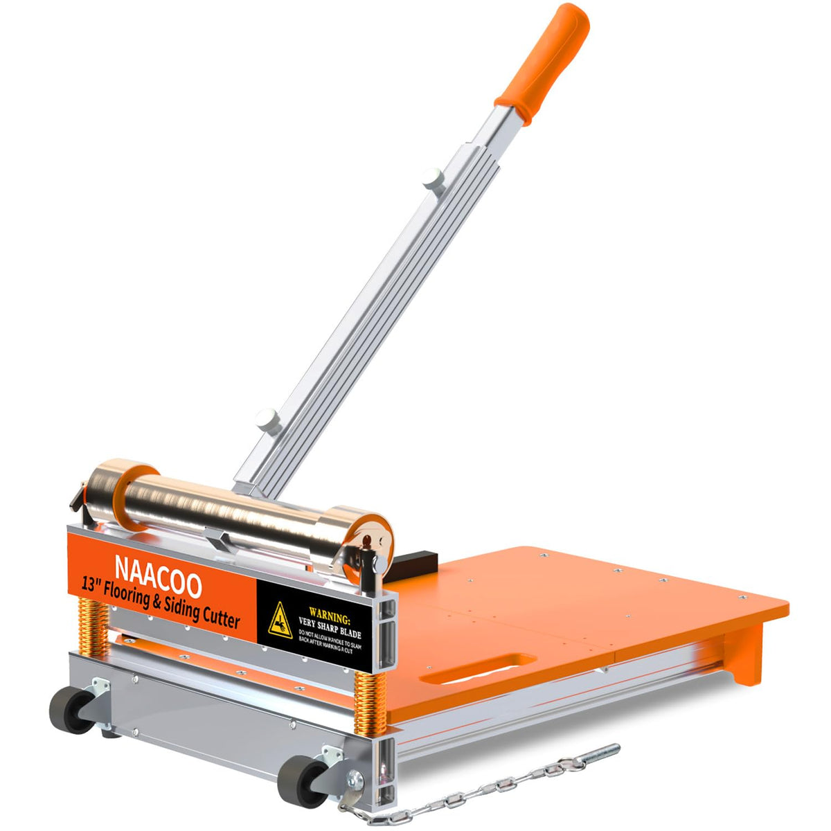 NAACOO 17mm floor cutter front view showing a sturdy frame for precise cuts