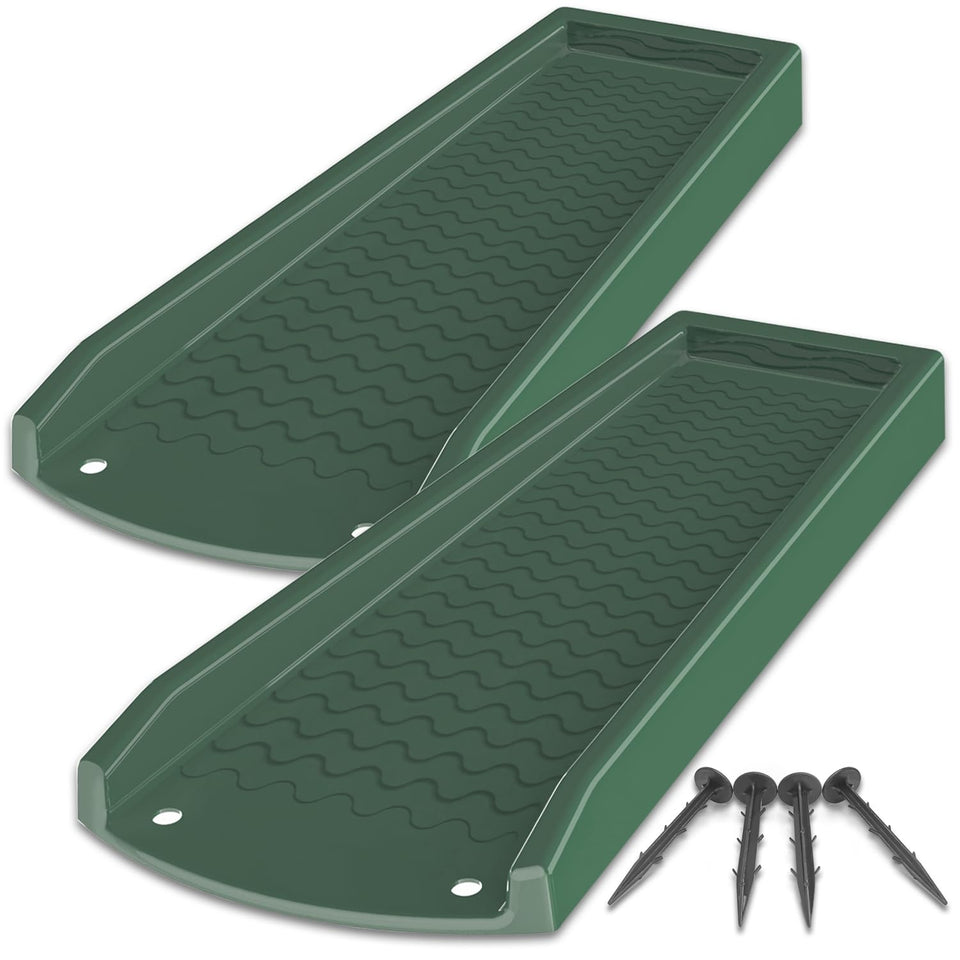 NAACOO downspout splash block 24in redirects rainwater away from foundations.