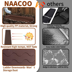 NAACOO downspout splash block made of durable PP material.