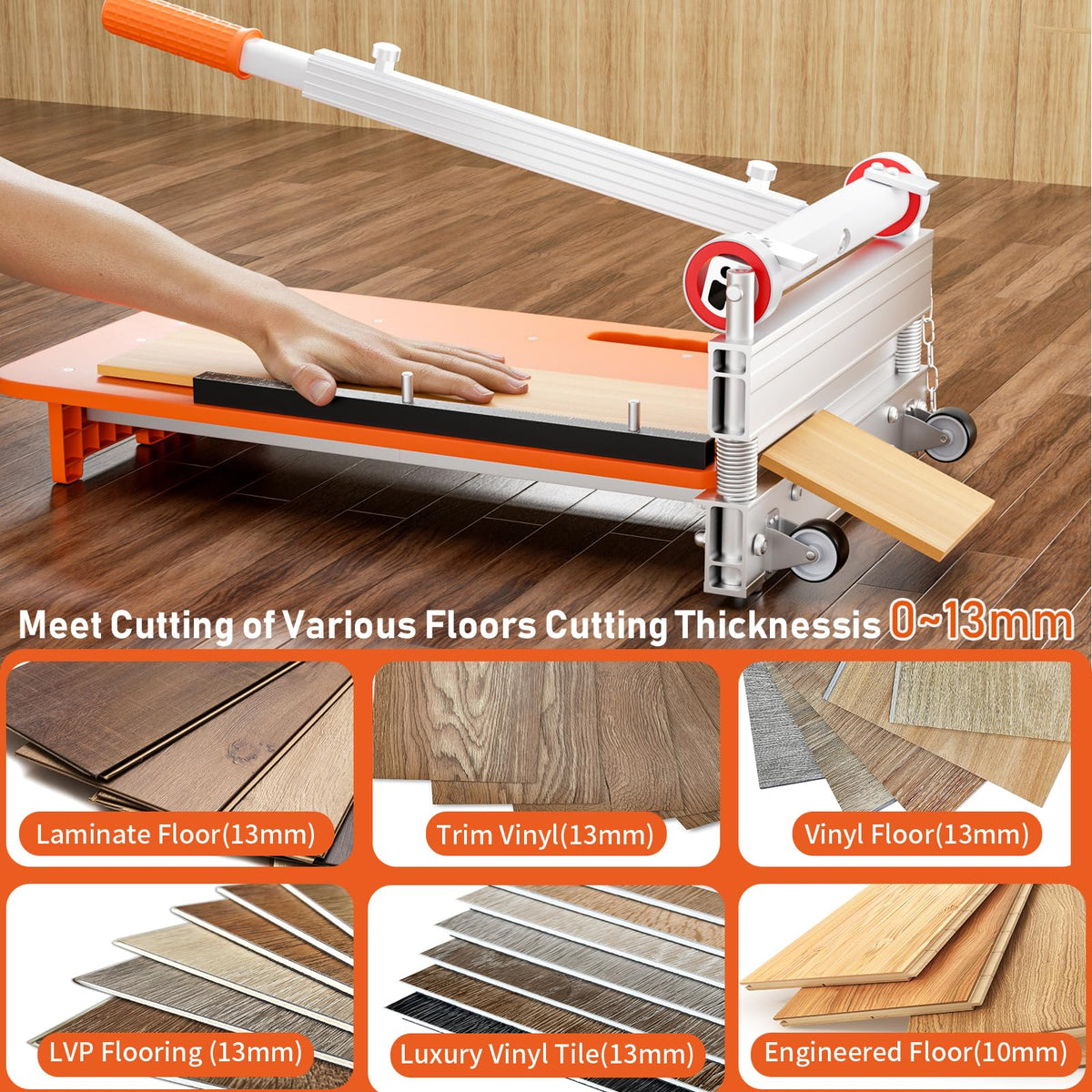 NAACOO floor cutter compatible with laminate, vinyl, LVP, SPC applications