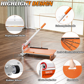 NAACOO floor cutter wheels enable smooth, portable movement