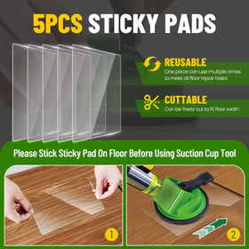 NAACOO Floor Gap Fixer 45° striking surface helps access tight corners during repairs.