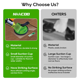 NAACOO Felt pad design reduces vibrations for quieter operation.