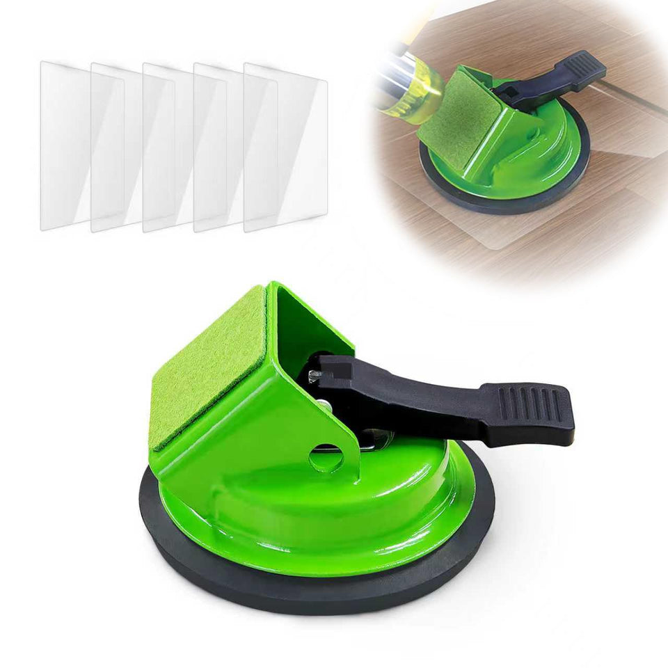 NAACOO Floor Gap Fixer iron body in use on laminate floor for quick gap closure.