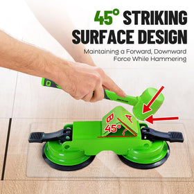 Iron body construction provides durability for daily floor gap tasks.