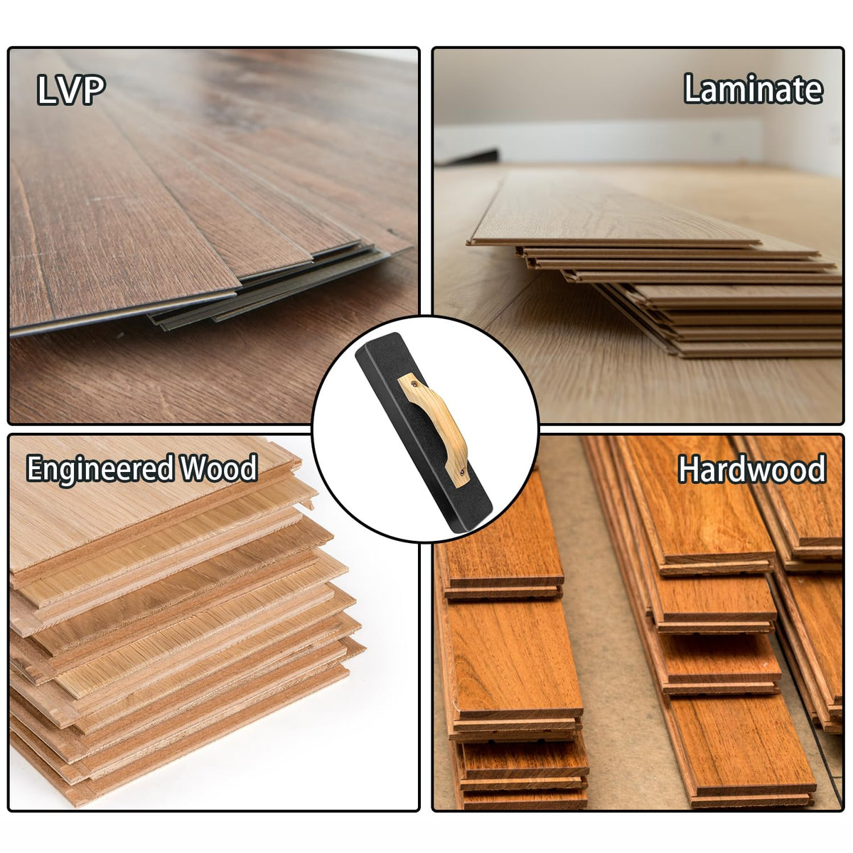NAACOO tapping block aids complete flooring installation efficiently.