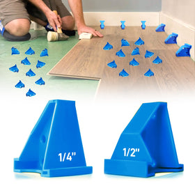 NAACOO spacers showing quarter-inch gap for precise expansion during installation