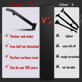 NAACOO pull bar fully felted bottom protects floors during use.