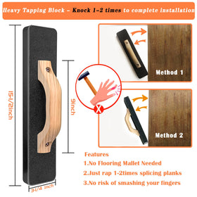 NAACOO heavy pull bar in use closing gaps near walls safely