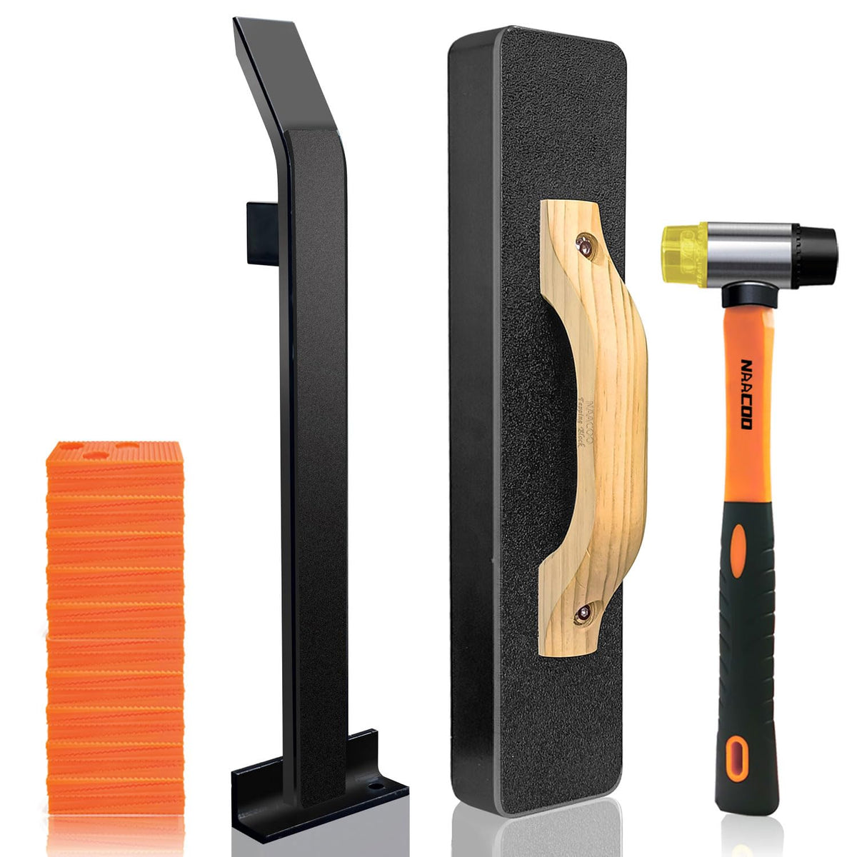 NAACOO heavy tapping block close-up aiding precise seams without mallet