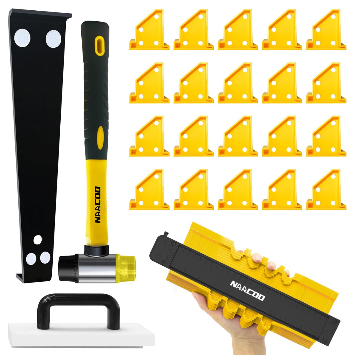 NAACOO tapping block with handle provides controlled tapping and hand protection.