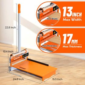 NAACOO movable aluminum strip with dual scales enables accurate measurements