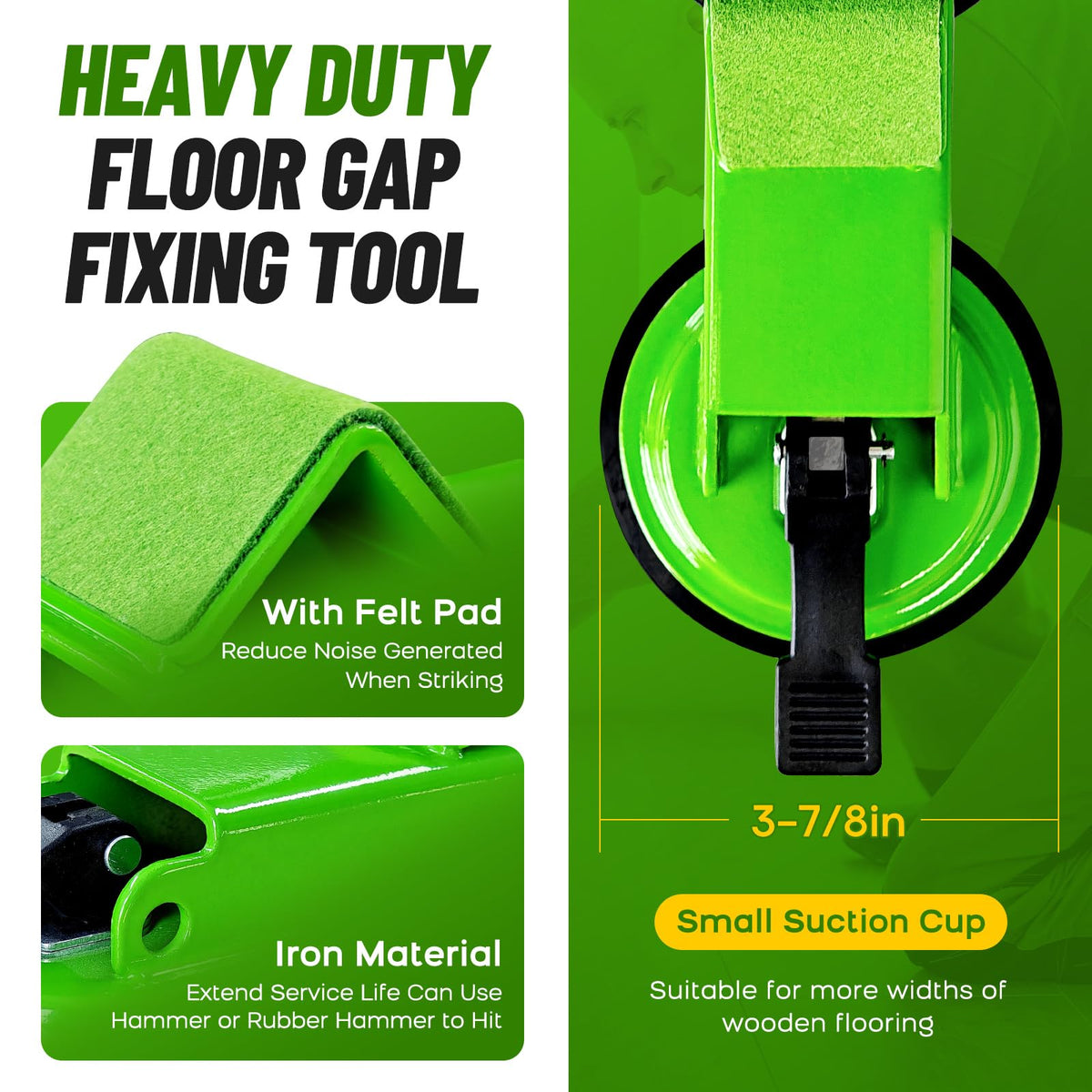 Kit includes five sticky pads, ready for diverse floor gaps.