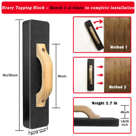 NAACOO pull bar used near walls to close gaps in tight spaces