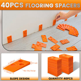 NAACOO rubber mallet protects floors with dual faced head during installation.