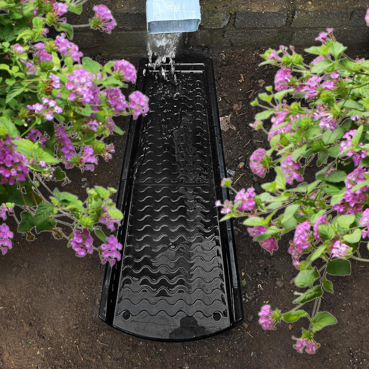 NAACOO splash block with four fixing nails secures installation for stability