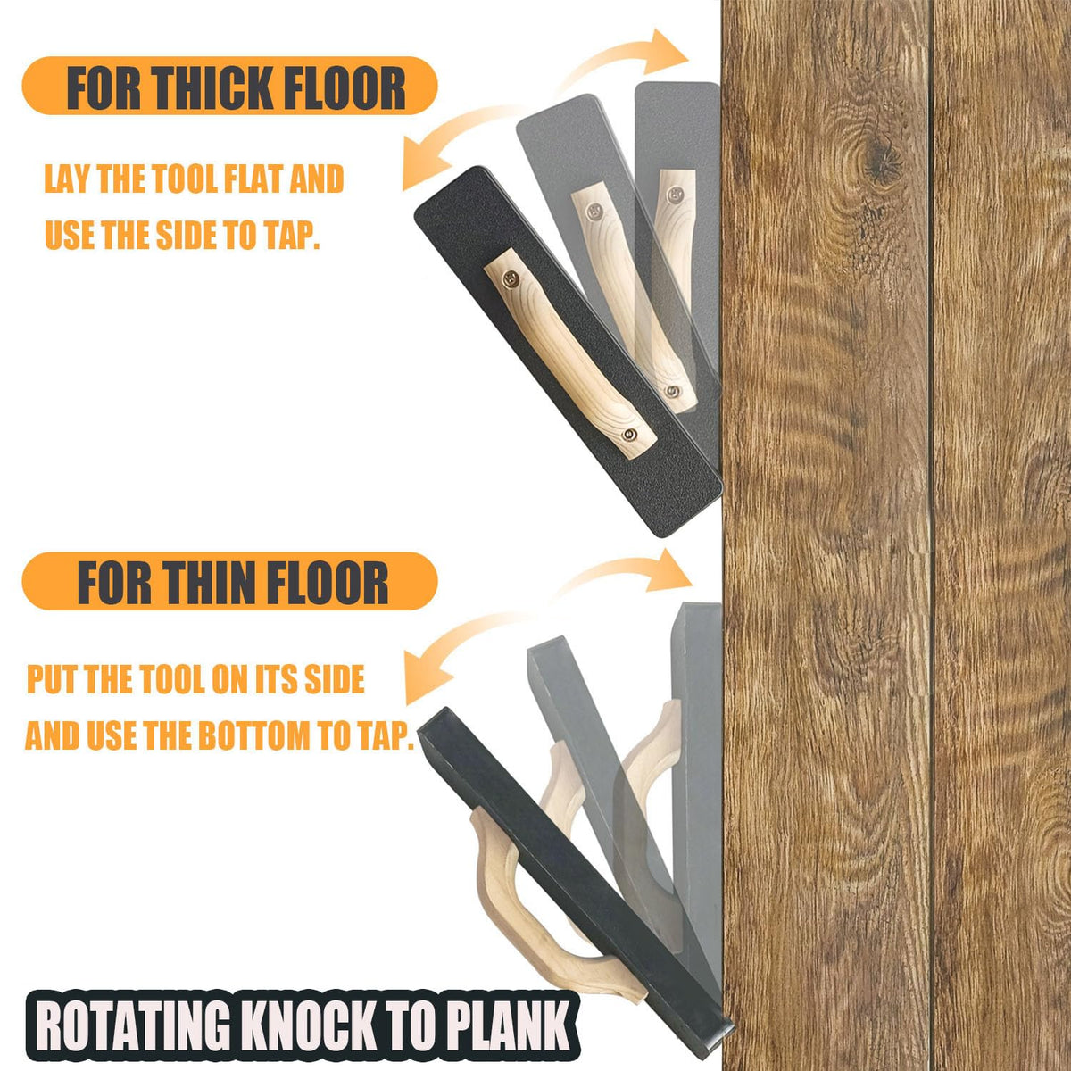 NAACOO HDPE construction provides durable, smooth contact during flooring work.