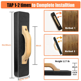 NAACOO tapping block demonstrates quick 1–2 taps for faster plank seating.