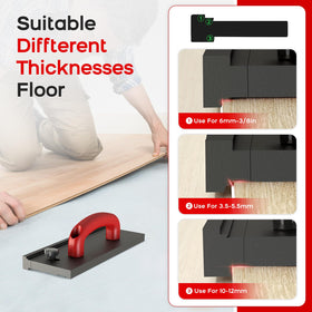 NAACOO tapping block used in tongue-and-groove flooring for secure seams.