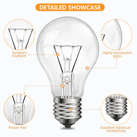 NABKRA 2700K warm glow bulb enhances vintage-style fixtures.