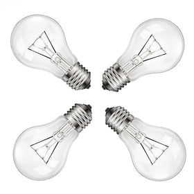 NABKRA 75W A19 bulb with crystal clear glass for crisp kitchen lighting