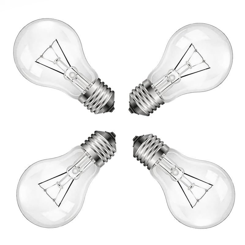 NABKRA 75W A19 bulb with crystal clear glass for crisp kitchen lighting