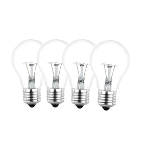 NABKRA A19 40W warm glow bulb in a vintage fixture for cozy evenings.