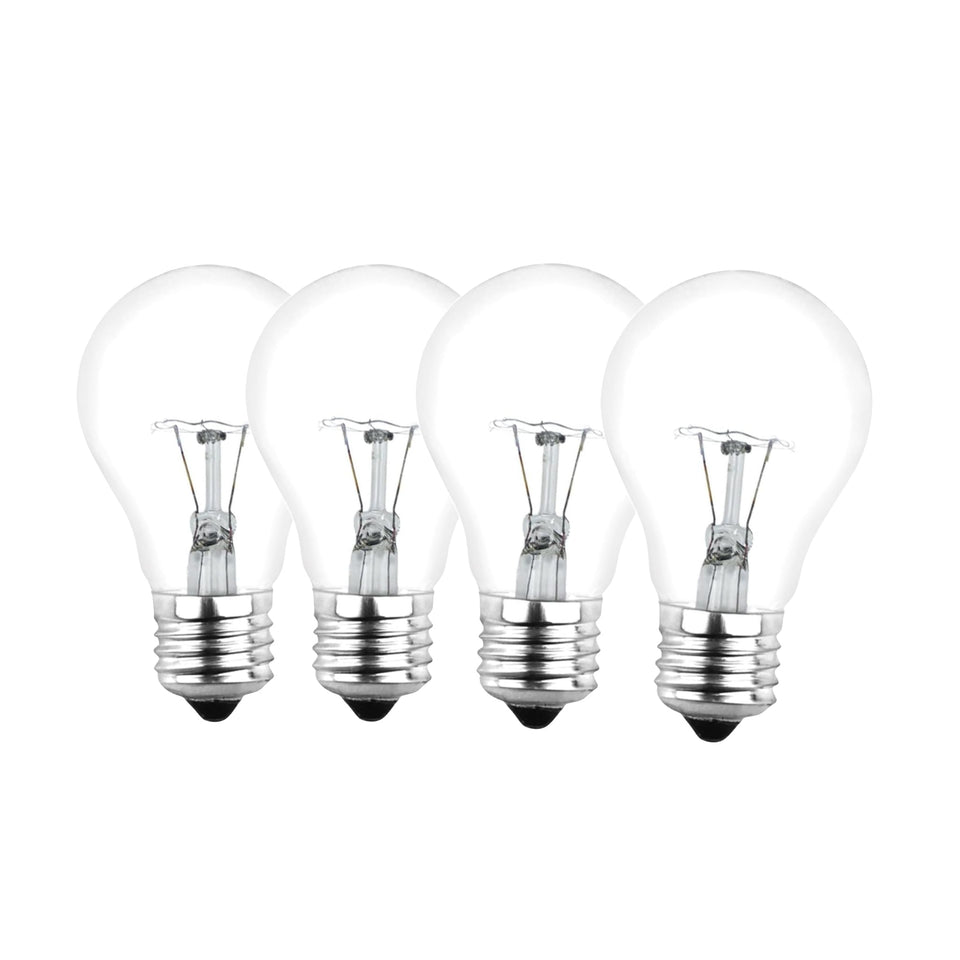 NABKRA A19 40W warm glow bulb in a vintage fixture for cozy evenings.