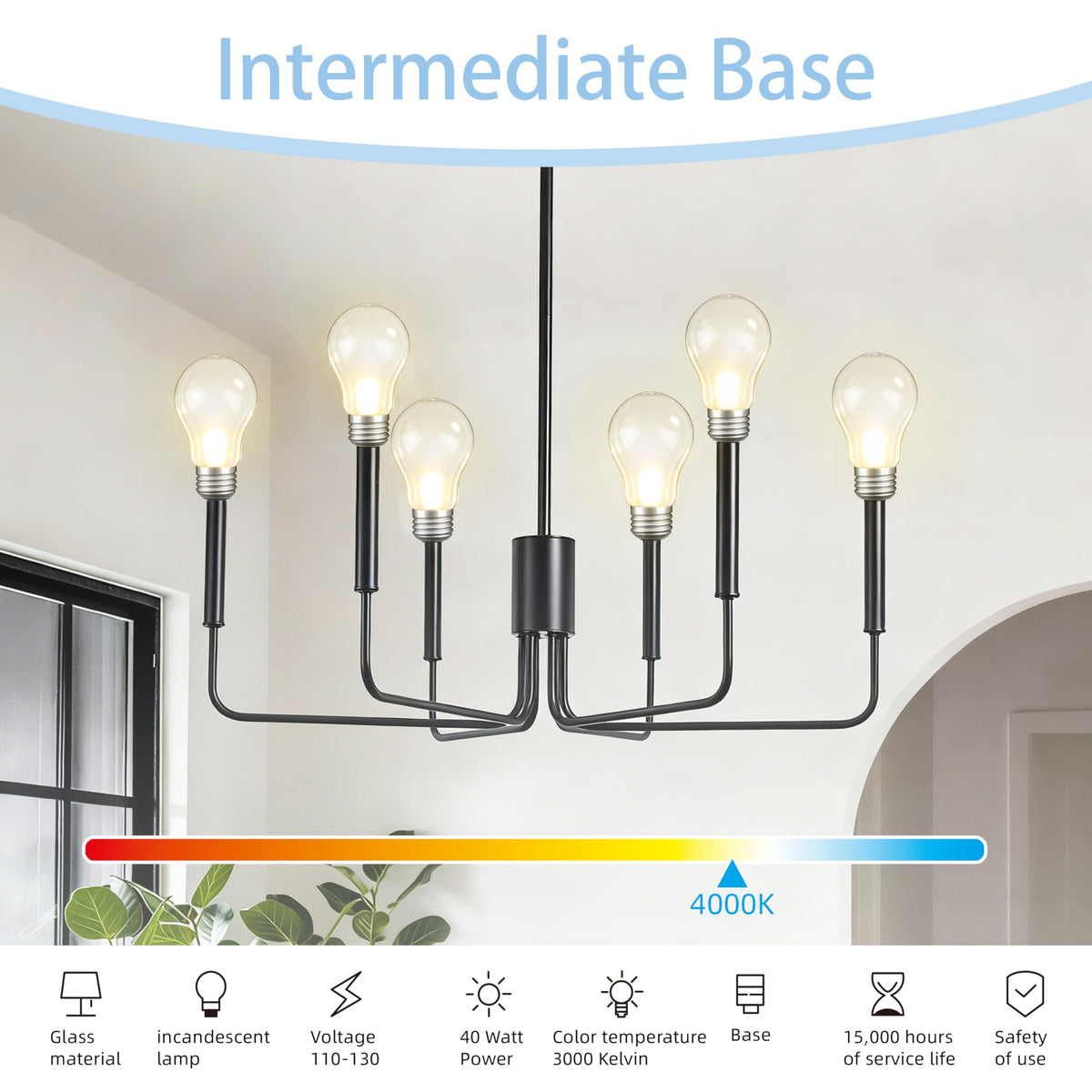 NABKRA A19 dimmable flicker-free bulb for smooth transitions
