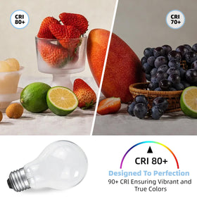 NABKRA A19 bulb for lamps, sconces, and vanity fixtures