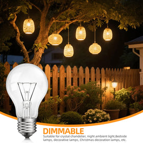 NABKRA dimmer-compatible A19 60W bulb for adjustable lighting.