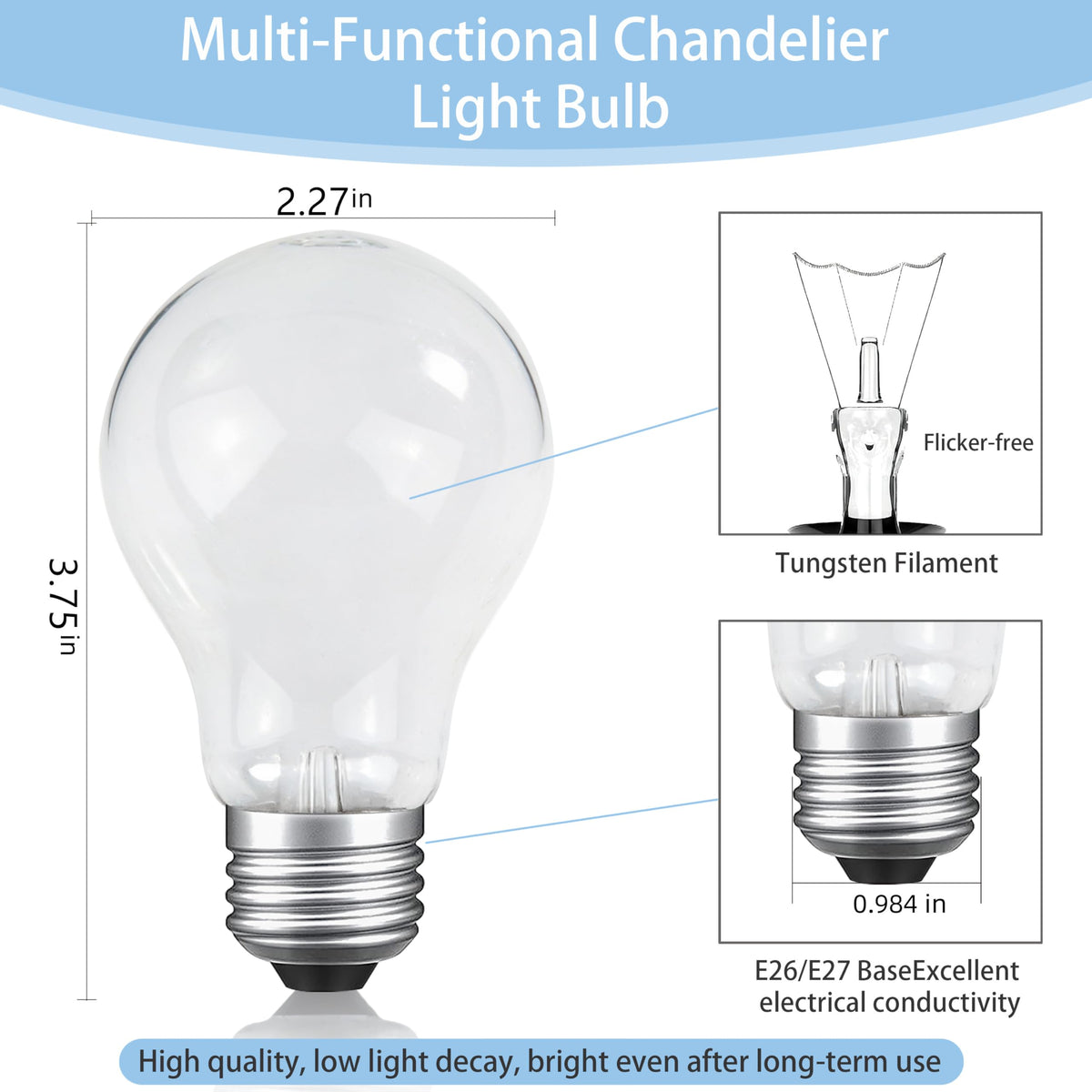 NABKRA shatter-resistant rough service bulb designed for durable kitchen and workspace use.