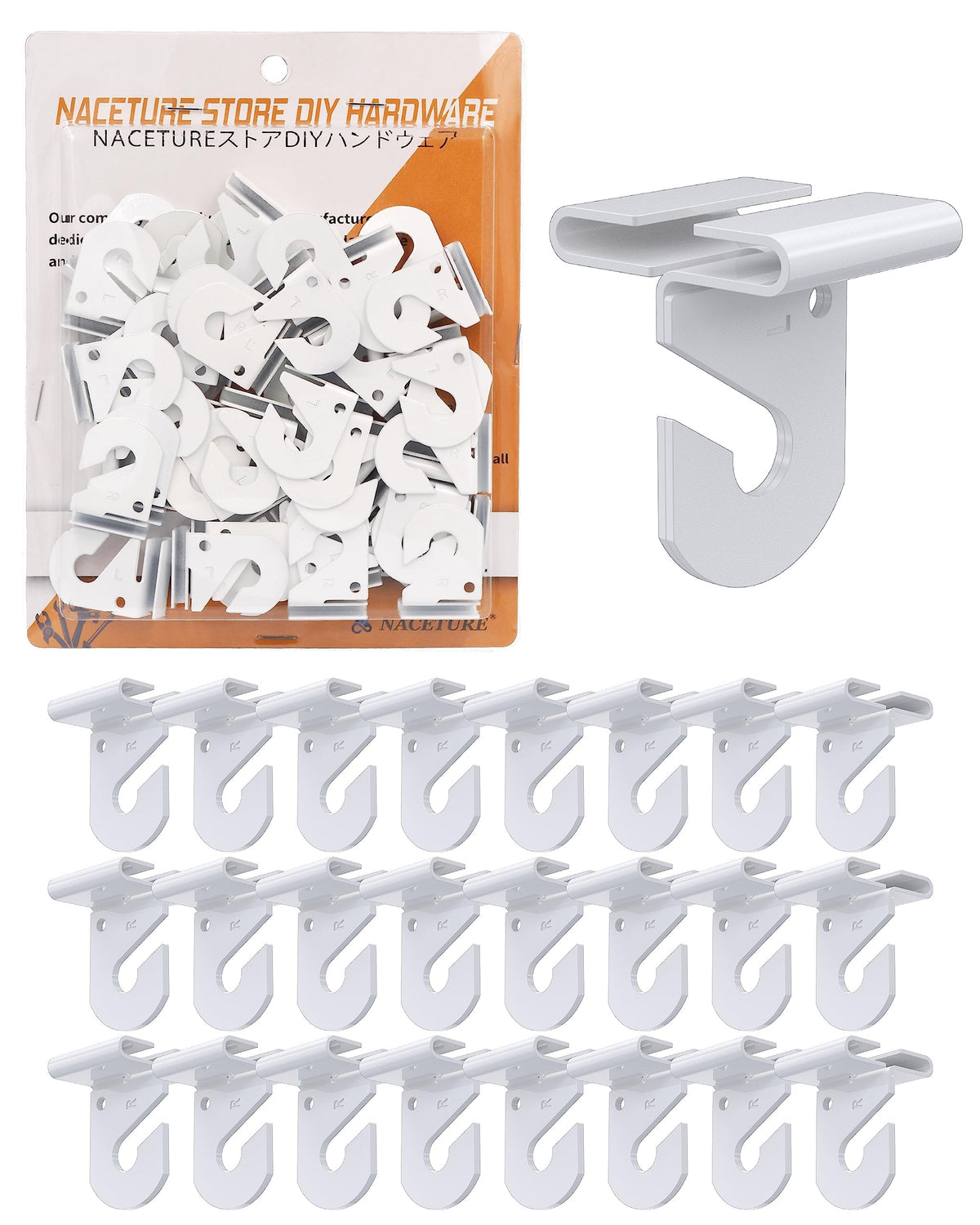 NACETURE drop ceiling hook assembly shows sturdy, ready-to-hang support for events