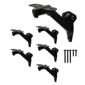 NACETURE handrail brackets for stairs in matte black provide sturdy support