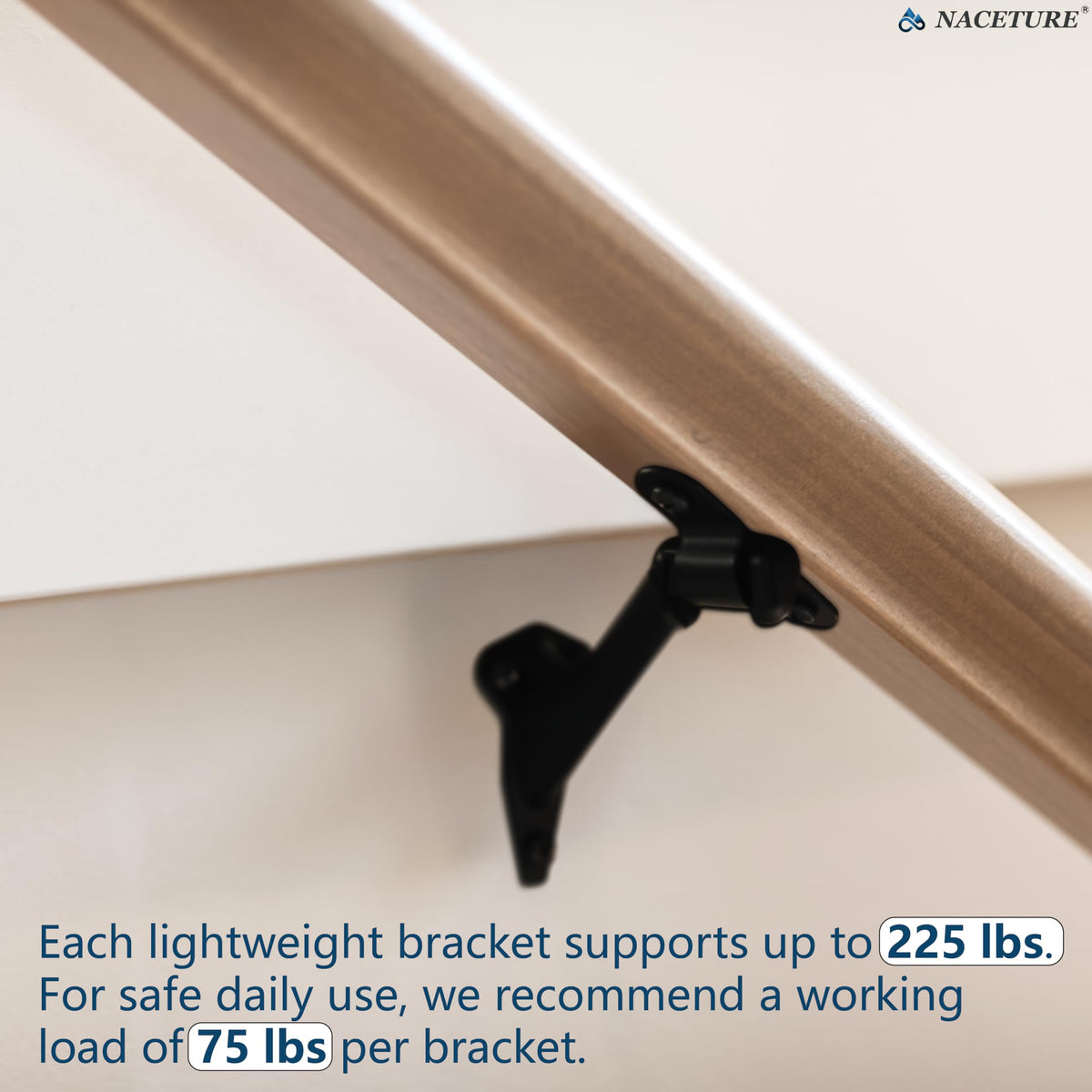 NACETURE heavy-duty brackets support up to 225 lbs per set