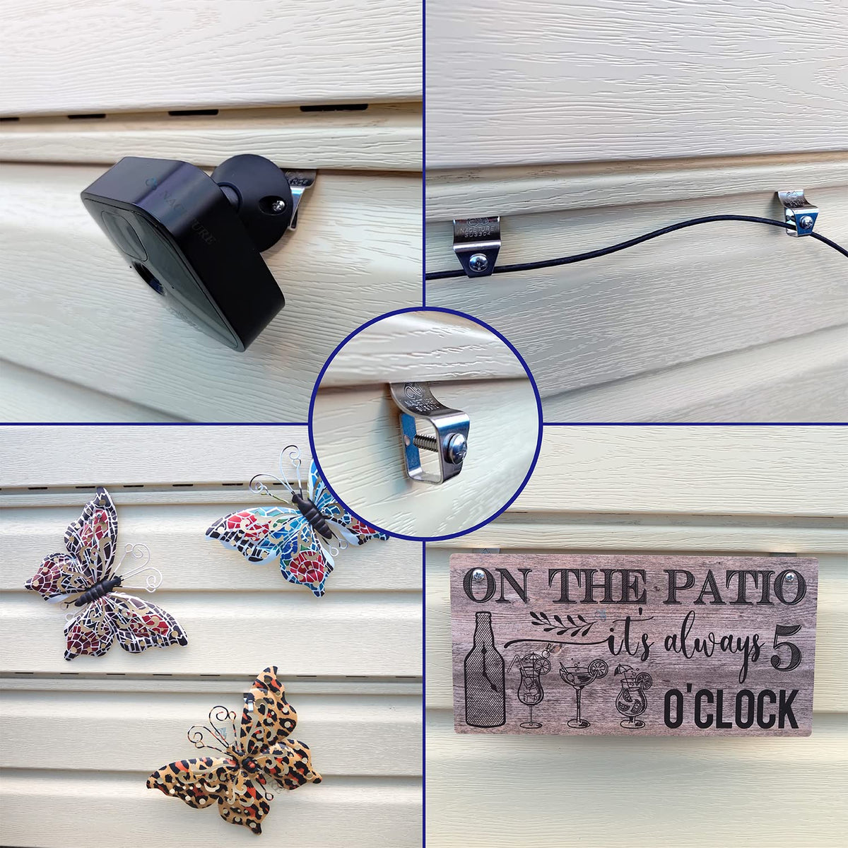 NACETURE stainless steel hooks resist rust for long outdoor use