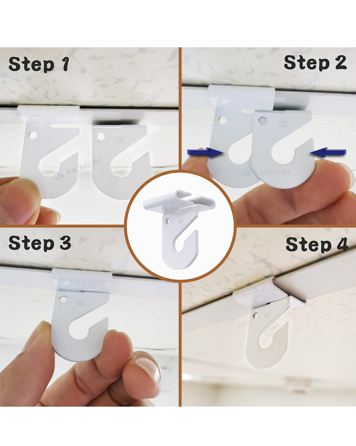 NACETURE two-piece installation system locks securely for banners and lights