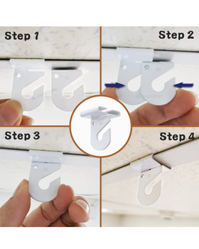 NACETURE two-piece installation system locks securely for banners and lights