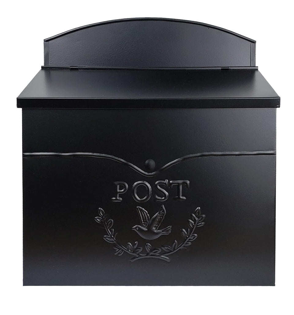 NACH Chelsea wall mount mailbox with envelope design for secure outdoor storage.
