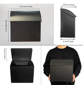 NACH easy-install mailbox ships fully assembled with pre-drilled holes for quick wall mounting.