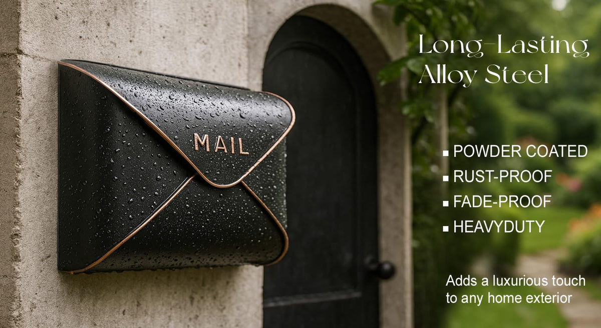 NACH envelope mailbox open capacity illustrating space for letters magazines and small packages