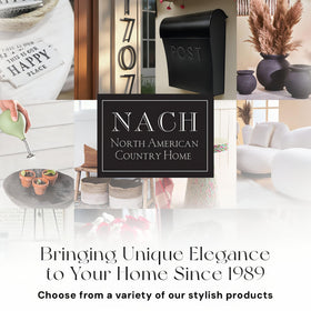 NACH mail stamp detail adds vintage charm
